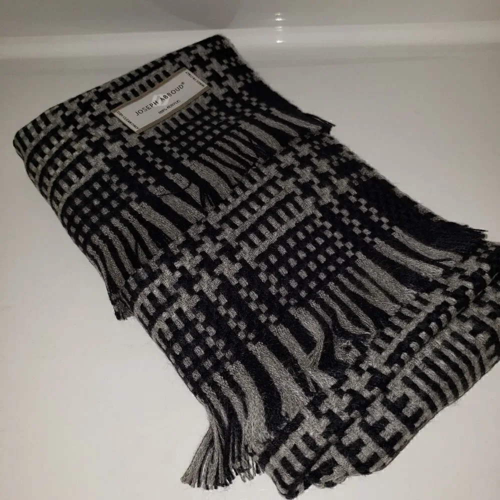 Jospeh Abboud Woven Decorative Acrylic Scarf